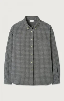 American Vintage Women'S Shirt Jofty Gravel Melange Outlet