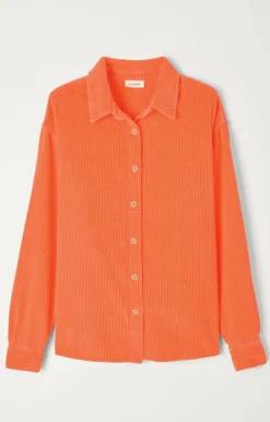 American Vintage Women'S Shirt Padow Fluorescent Orange Hot