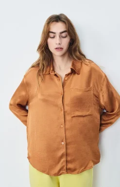 American Vintage Women'S Shirt Shaning Cinnamon Discount