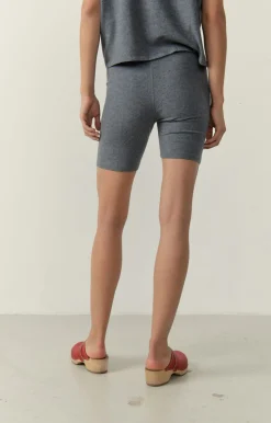 American Vintage Women'S Shorts Ypawood Charcoal Melange Best Sale