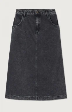 American Vintage Women'S Skirt Yopday Black Salt And Pepper New