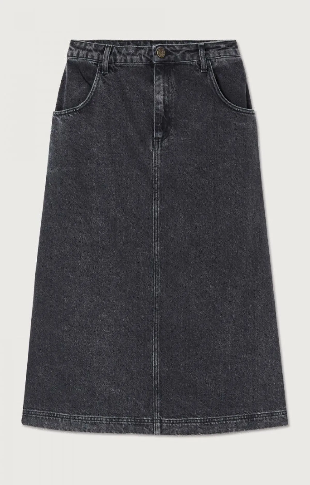 American Vintage Women'S Skirt Yopday Black Salt And Pepper New