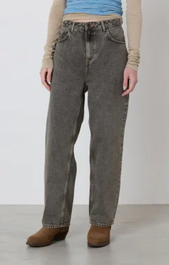 American Vintage Women'S Straight Jeans Yopday Grey Clearance