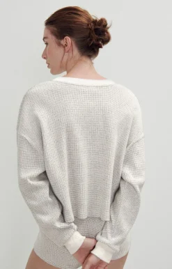 American Vintage Women'S Sweatshirt Gykotown Grey Tiles Hot