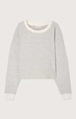 American Vintage Women'S Sweatshirt Gykotown Grey Tiles Hot