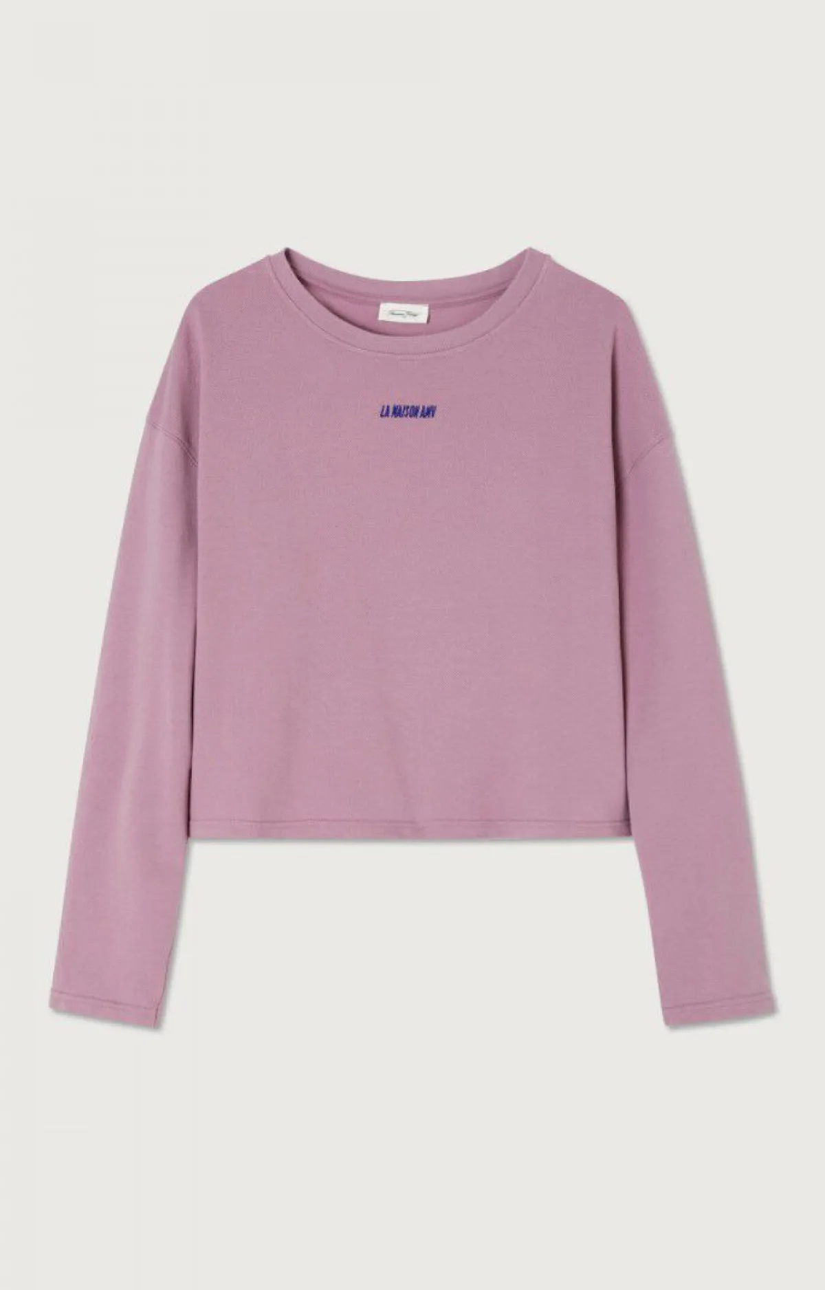 American Vintage Women'S Sweatshirt Hodatown Multi-Melange Lilac New