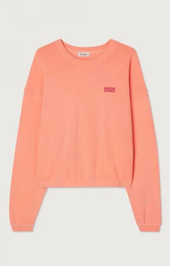 American Vintage Women'S Sweatshirt Izubird Fluorescent Orange Store