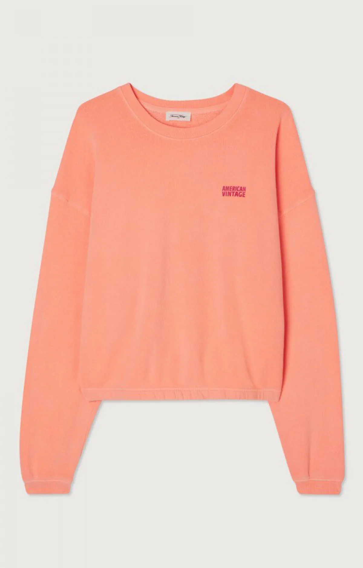 American Vintage Women'S Sweatshirt Izubird Fluorescent Orange Store