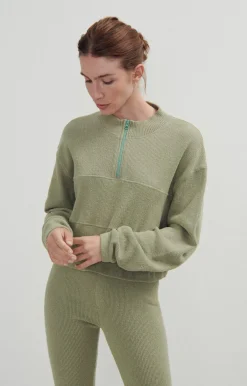 American Vintage Women'S Sweatshirt Pyboo Light Khaki Cheap