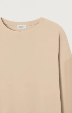 American Vintage Women'S Sweatshirt Wymotown Nude New