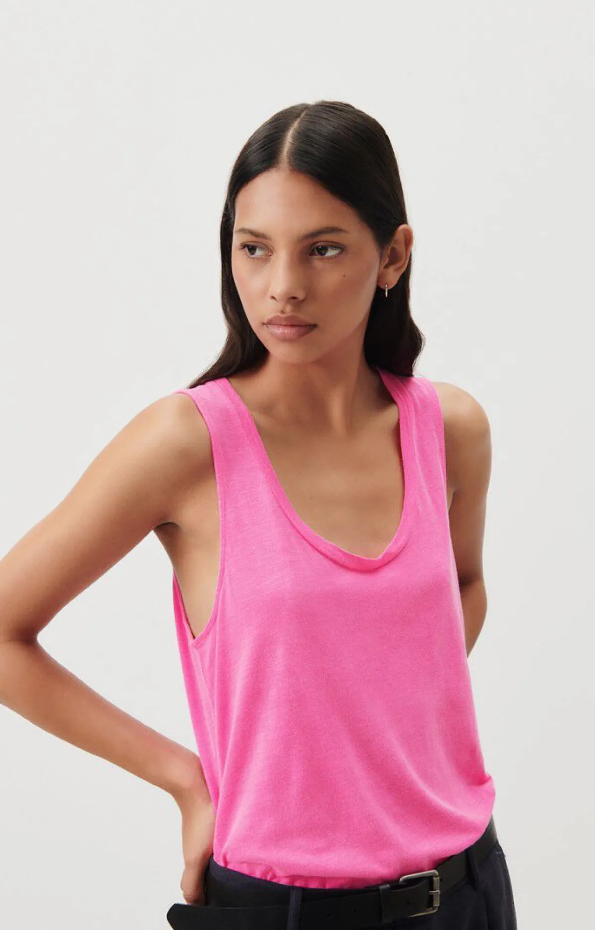 American Vintage Women'S Tank Top Jacksonville Fluo Pink Fashion