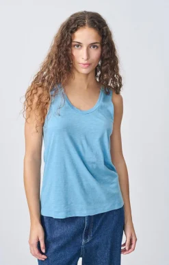American Vintage Women'S Tank Top Jacksonville Vintage Bluish Clearance