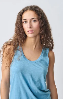 American Vintage Women'S Tank Top Jacksonville Vintage Bluish Clearance