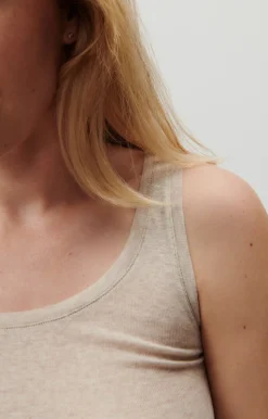 American Vintage Women'S Tank Top Massachusetts Melange Cream Cheap