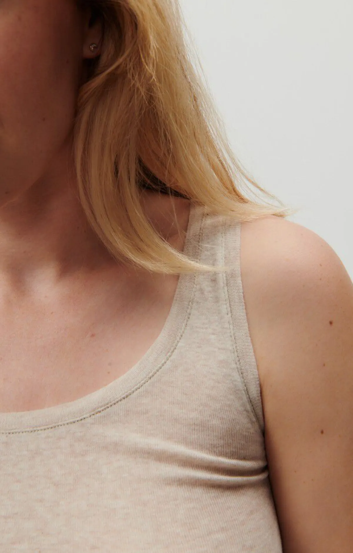 American Vintage Women'S Tank Top Massachusetts Melange Cream Cheap