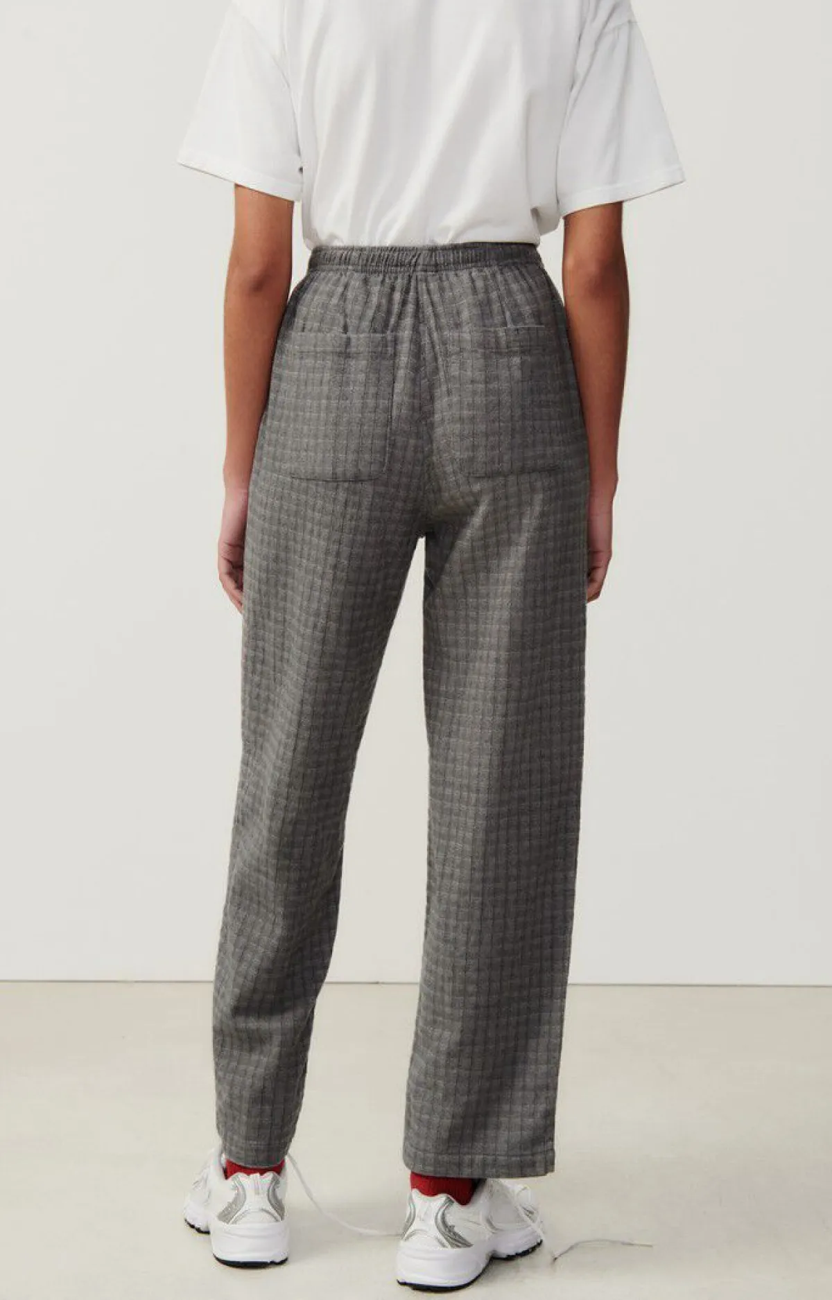 American Vintage Women'S Trousers Jofty Gravel Melange Shop
