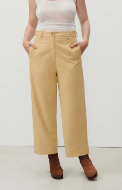 American Vintage Women'S Trousers Kabird Chickpea New