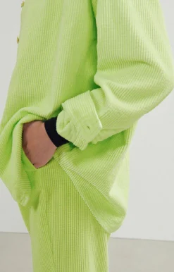American Vintage Women'S Trousers Padow Vintage Fluorescent Yellow New