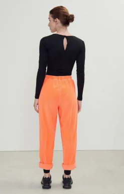 American Vintage Women'S Trousers Padow Fluorescent Orange Sale