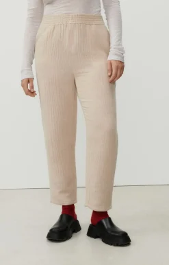 American Vintage Women'S Trousers Yenboro Mist Melange Flash Sale