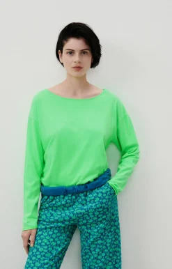 American Vintage Women'S T-Shirt Aksun Flashy Green Store