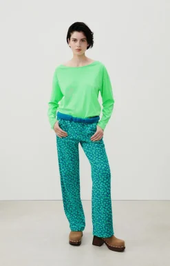 American Vintage Women'S T-Shirt Aksun Flashy Green Store