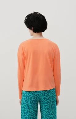 American Vintage Women'S T-Shirt Aksun Fluorescent Orange Cheap