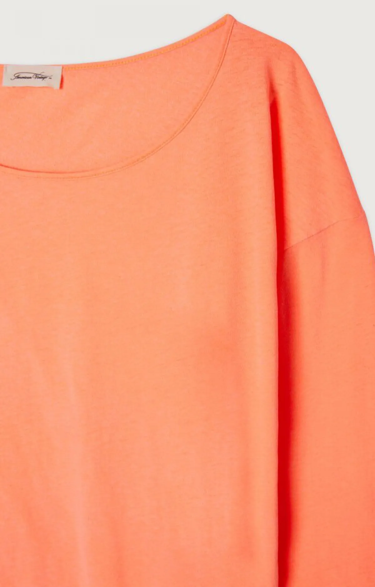 American Vintage Women'S T-Shirt Aksun Fluorescent Orange Cheap