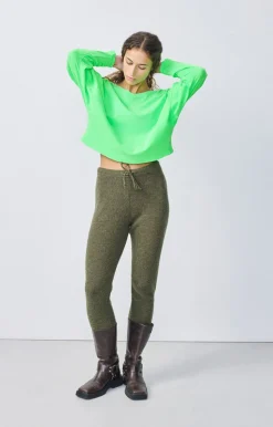 American Vintage Women'S T-Shirt Aksun Flashy Green Best Sale