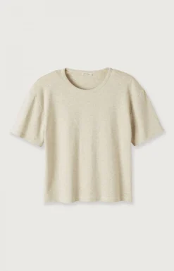 American Vintage Women'S T-Shirt Bozy Melange Cream Clearance