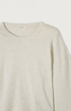 American Vintage Women'S T-Shirt Bozy Melange Cream Hot