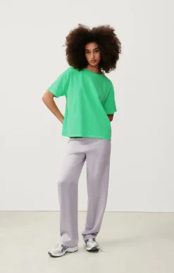 American Vintage Women'S T-Shirt Fizvalley Flashy Green Discount