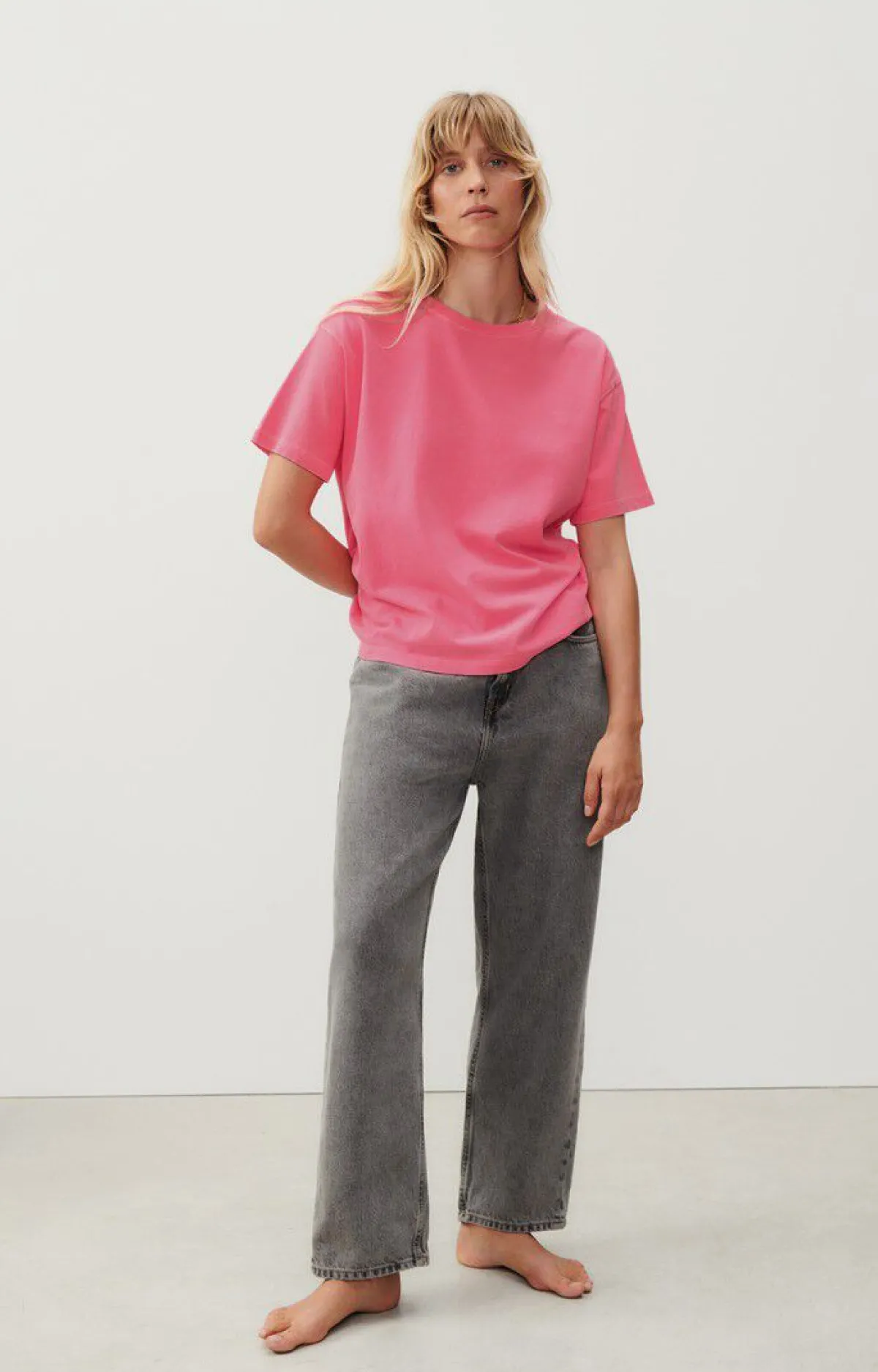 American Vintage Women'S T-Shirt Fizvalley Fluo Pink Best