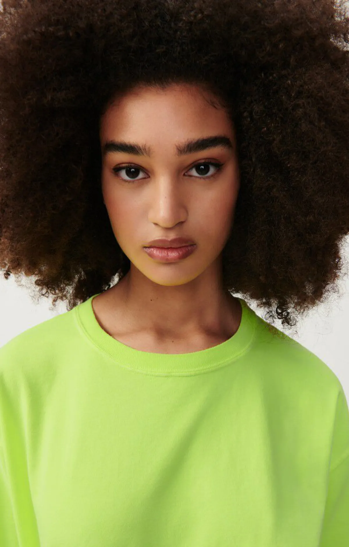 American Vintage Women'S T-Shirt Fizvalley Neon Yellow Best Sale