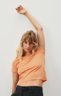 American Vintage Women'S T-Shirt Gamipy Cantaloupe Discount