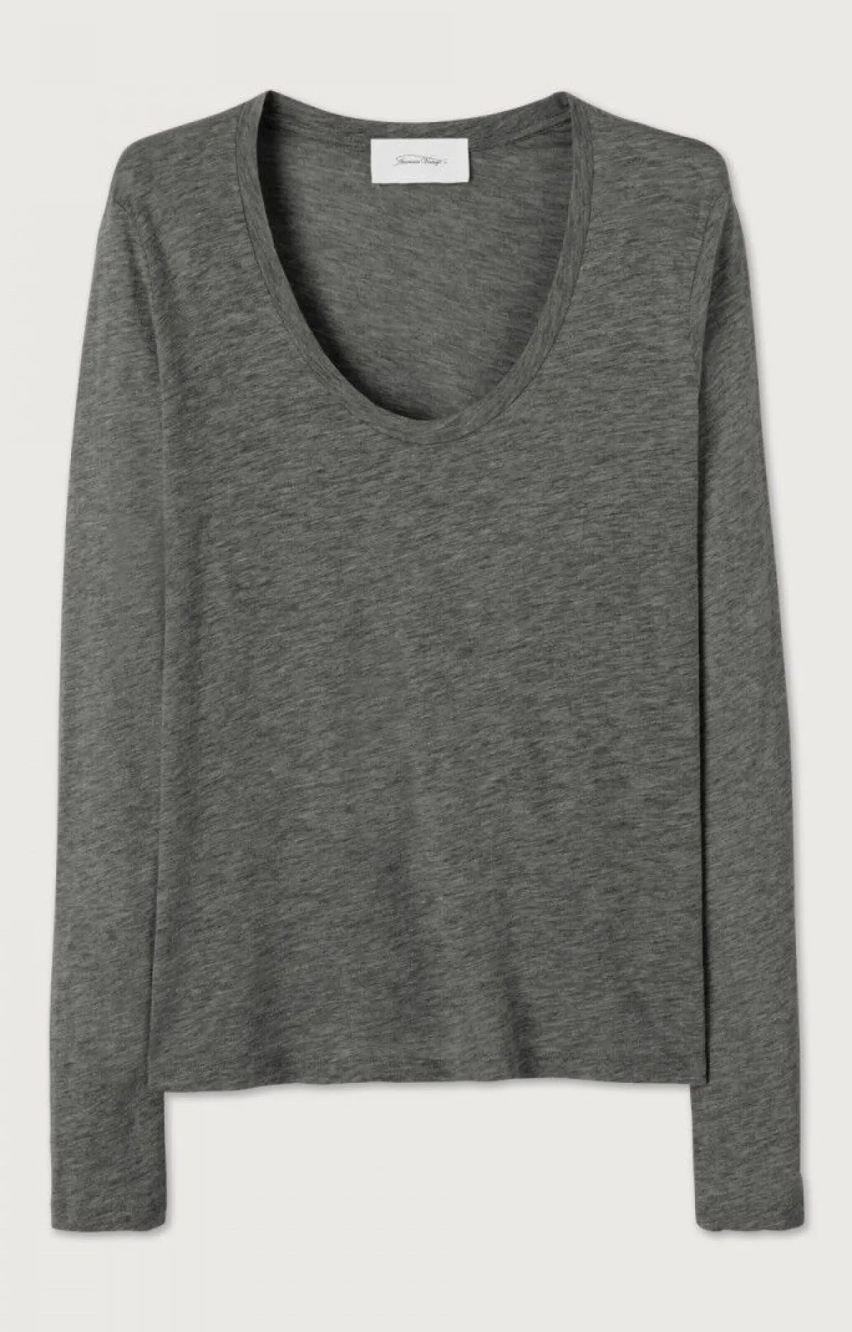 American Vintage Women'S T-Shirt Jacksonville Charcoal Melange Cheap