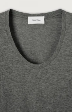 American Vintage Women'S T-Shirt Jacksonville Charcoal Melange Cheap
