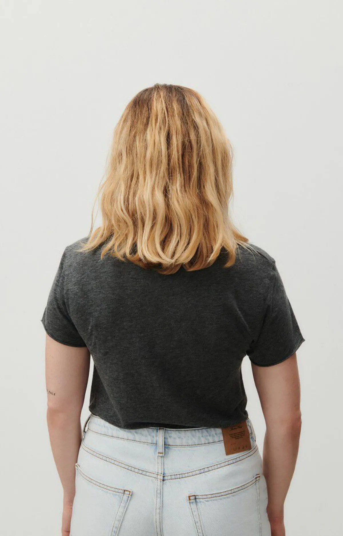 American Vintage Women'S T-Shirt Jacksonville Charcoal Melange Outlet