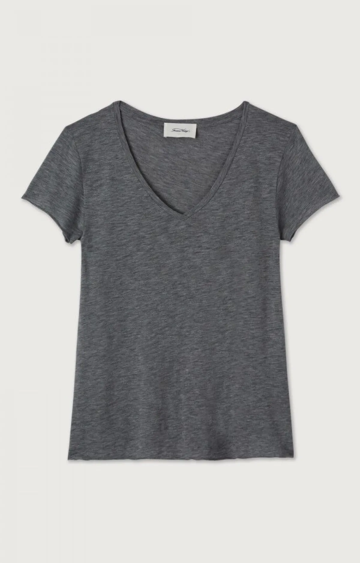 American Vintage Women'S T-Shirt Jacksonville Charcoal Melange Outlet