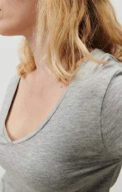 American Vintage Women'S T-Shirt Jacksonville Heather Grey Cheap