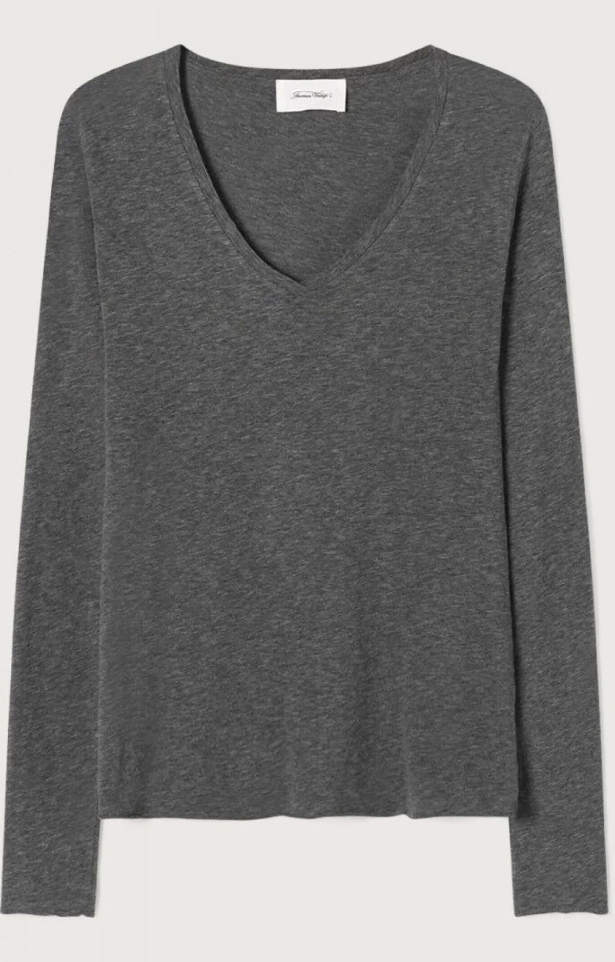 American Vintage Women'S T-Shirt Jacksonville Charcoal Melange Outlet