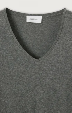 American Vintage Women'S T-Shirt Jacksonville Charcoal Melange Outlet
