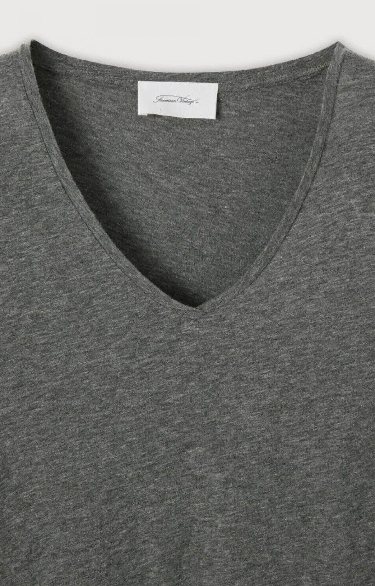 American Vintage Women'S T-Shirt Jacksonville Charcoal Melange Outlet
