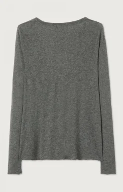 American Vintage Women'S T-Shirt Jacksonville Charcoal Melange Outlet