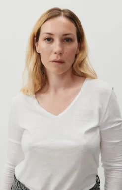 American Vintage Women'S T-Shirt Jacksonville White Flash Sale