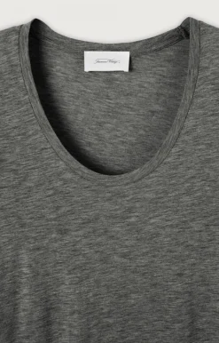 American Vintage Women'S T-Shirt Jacksonville Charcoal Melange Discount