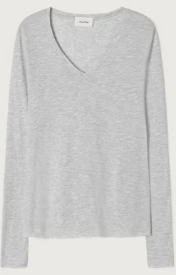 American Vintage Women'S T-Shirt Jacksonville Polar Melange Best Sale