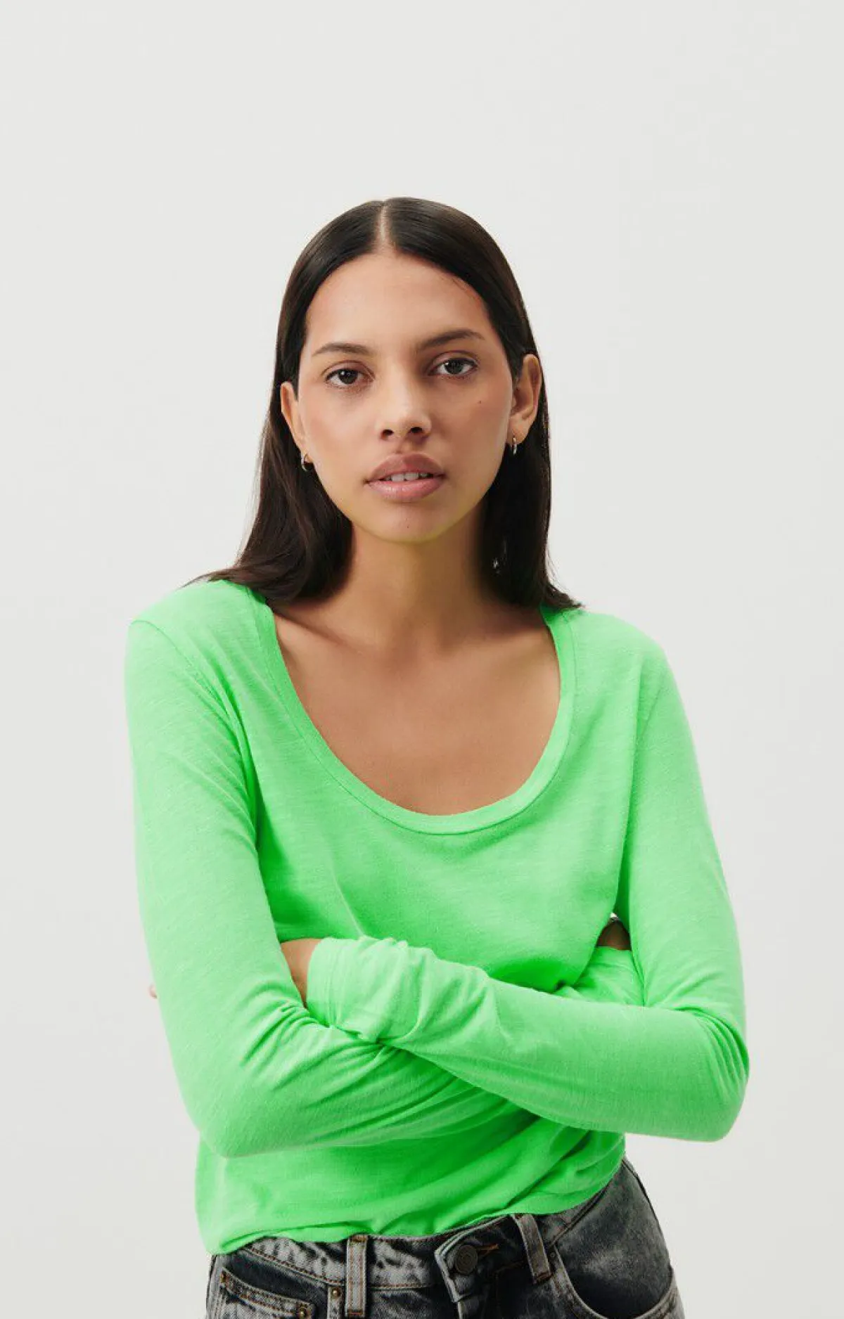 American Vintage Women'S T-Shirt Jacksonville Flashy Green Flash Sale