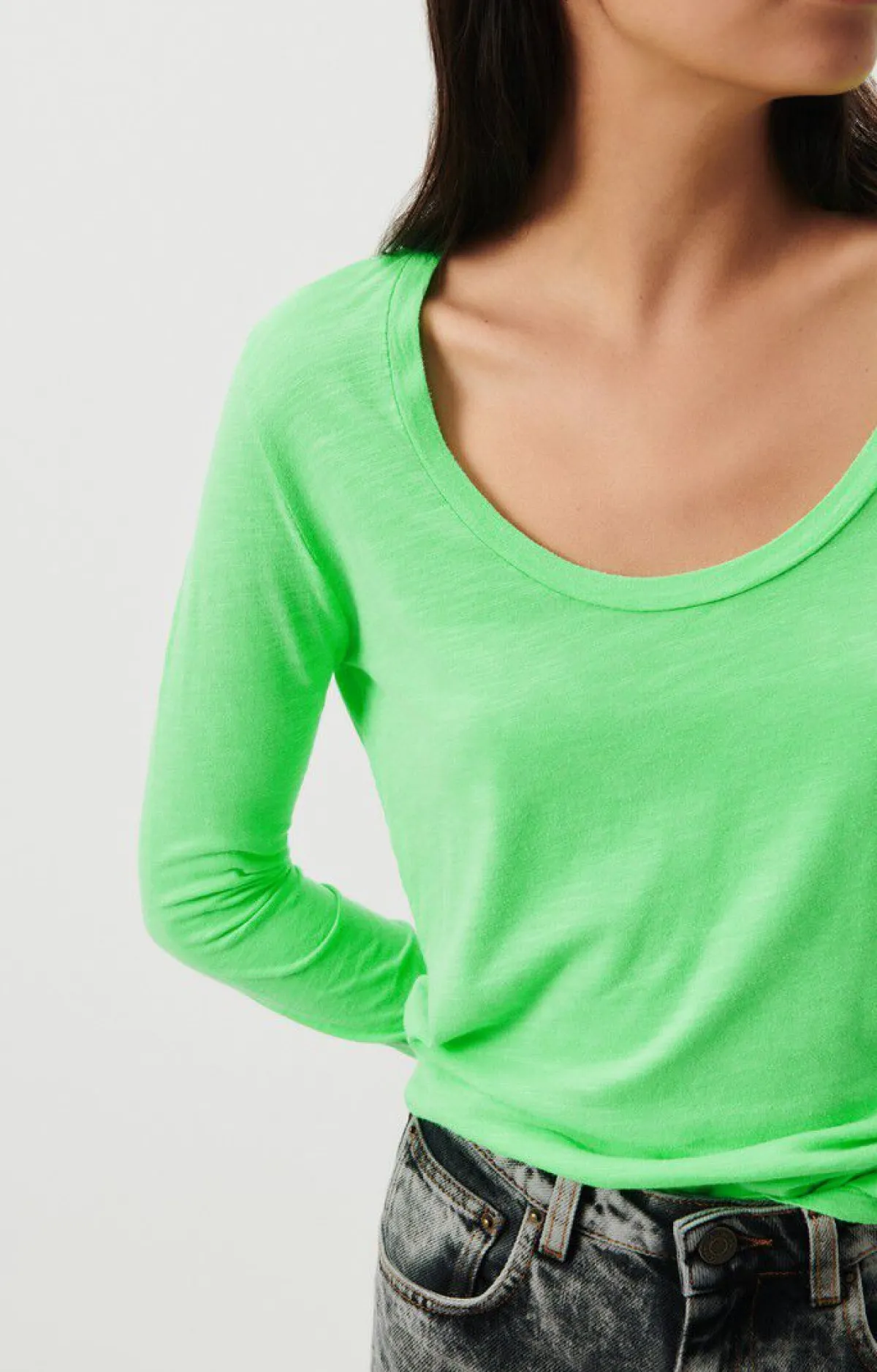 American Vintage Women'S T-Shirt Jacksonville Flashy Green Flash Sale