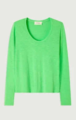 American Vintage Women'S T-Shirt Jacksonville Flashy Green Flash Sale